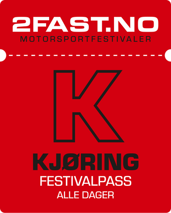 Billett Kjøring 3 hele dager Verdal 5 - 7 JUNI