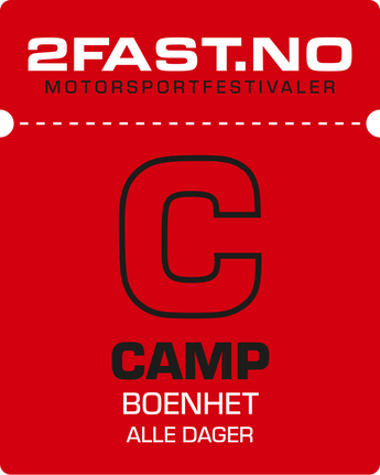 Billett Camp liten/medium/stor Verdal 5- 7 JUNI